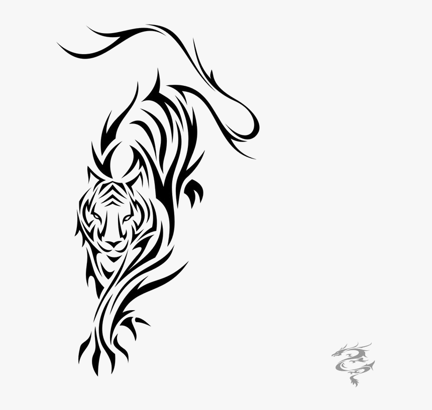 Tatuajes De Tigres Tribales, HD Png Download