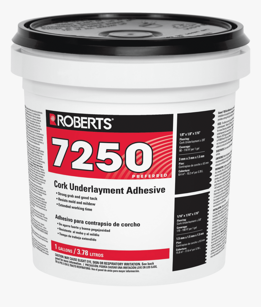 Roberts Cork Underlayment Adhesive 7250-4, HD Png Download