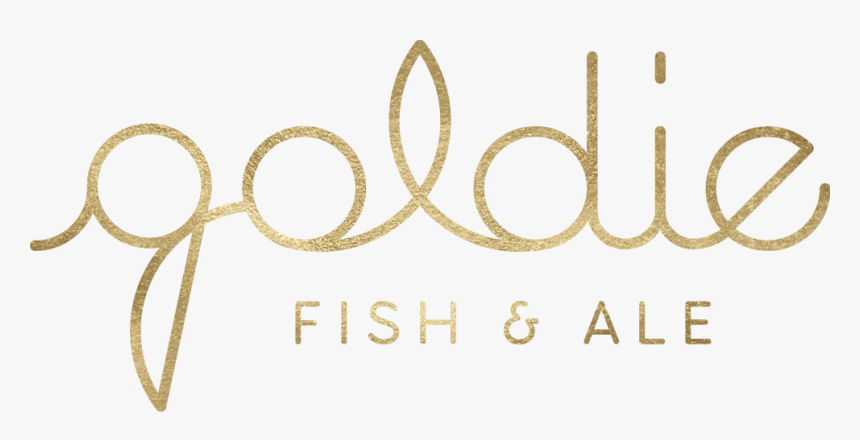 Goldie Fish & Ale Logo - Calligraphy, HD Png Download