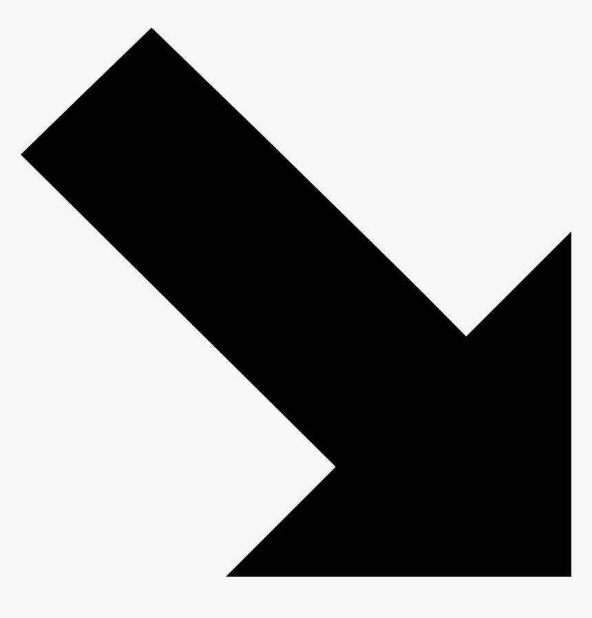 Arrow Down Right - Arrow Down Right Icon, HD Png Download