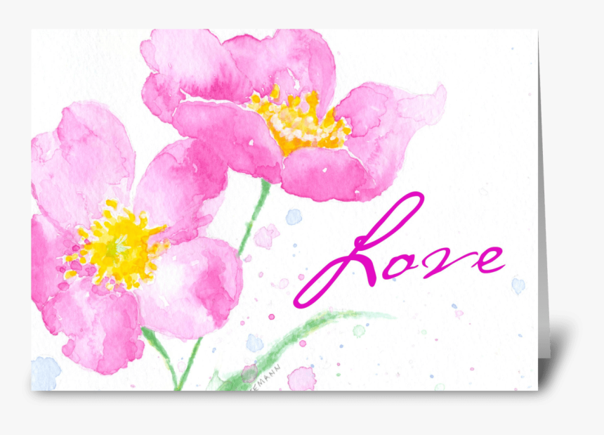 Falling In Love Greeting Card - Rosa Rubiginosa, HD Png Download