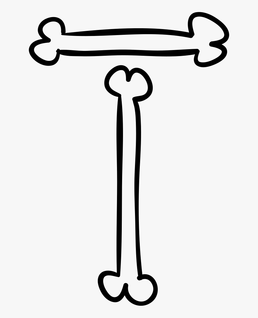 Png File Svg - Letter T In Bone, Transparent Png