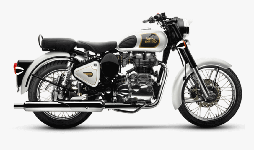 Royal Enfield Classic 350 Ash - Royal Enfield Classic 350 White, HD Png Download