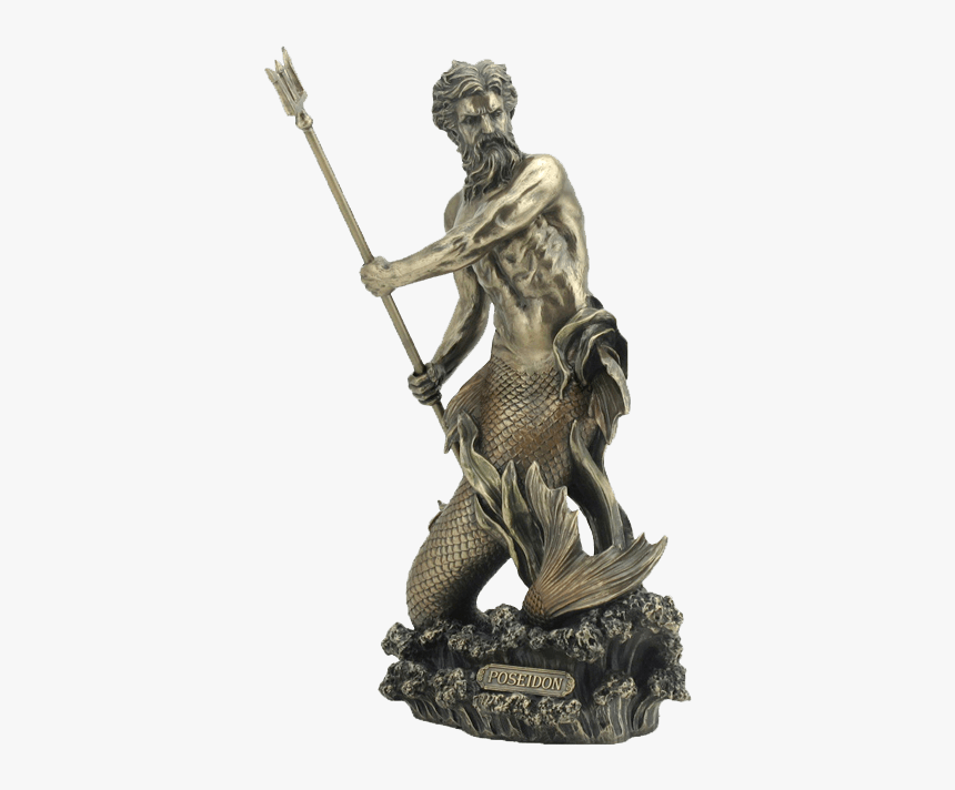 Poseidon Statue - Poseidon Statues, HD Png Download