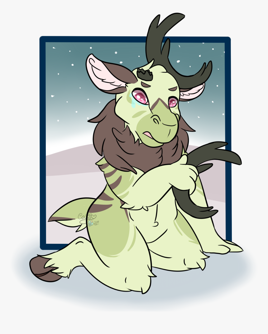 Crying Caribou - Cartoon, HD Png Download