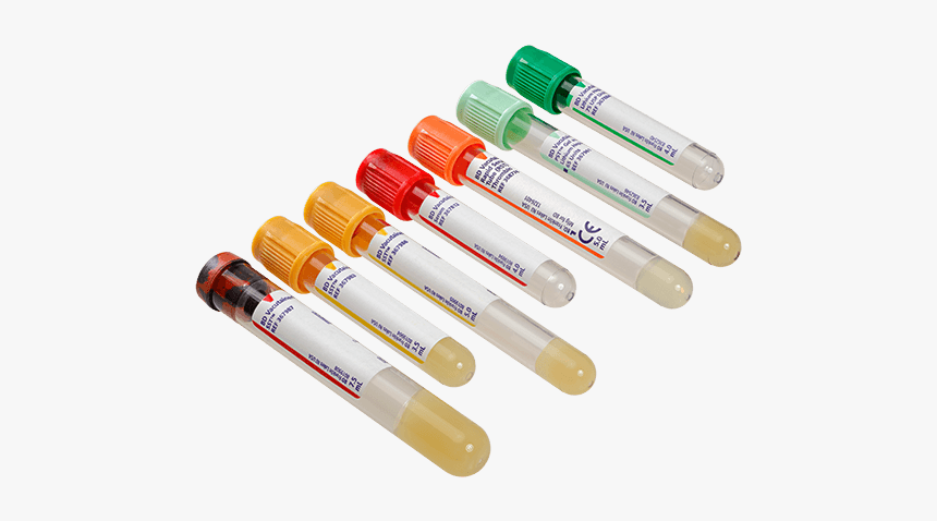 Vacutainer Blood-tubes - Tubes To Use For Prp, HD Png Download