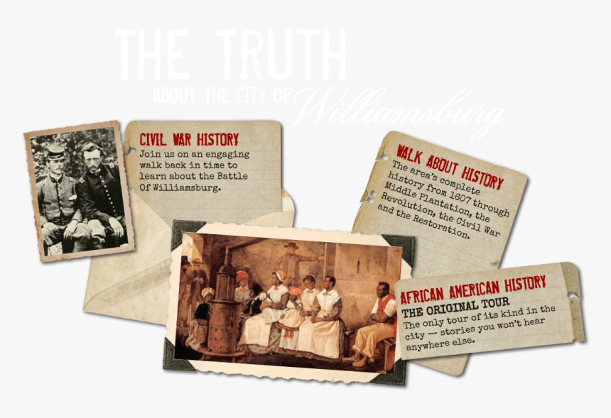 Civil War Tour, Williamsburg Walking Tours - Carton, HD Png Download