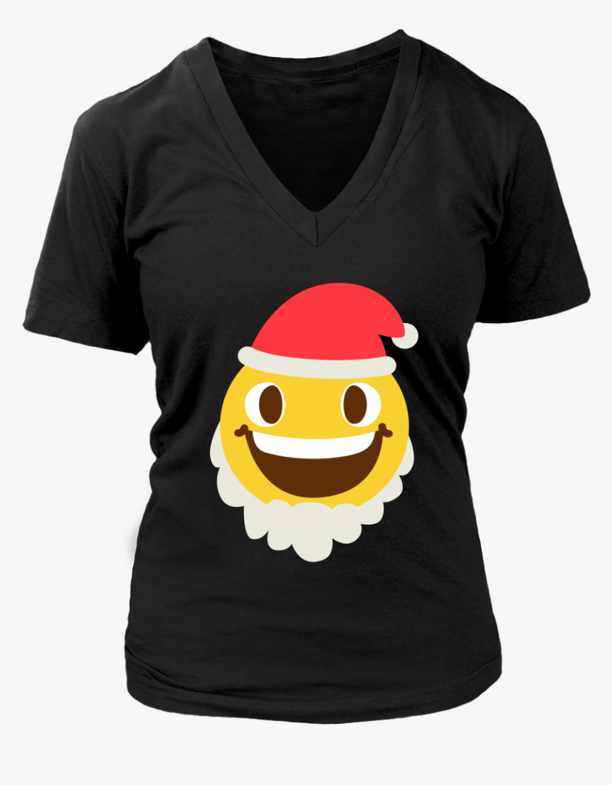 Funny Christmas Costume Cute Emoji Santa Claus Smile - Nice Rack Shirt Pool, HD Png Download