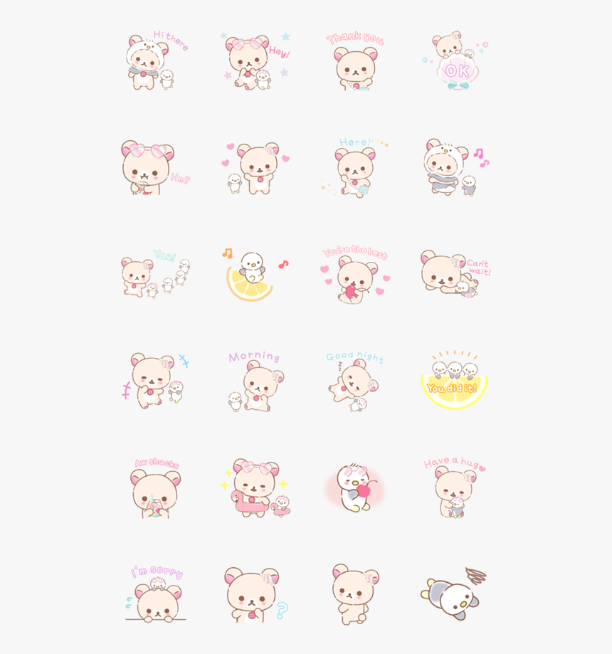 Korilakkuma S Vacation - Korilakkuma Line Stickers, HD Png Download
