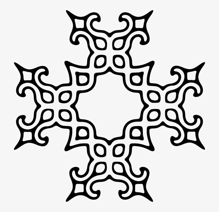 Embroidery Drawing Contemporary - Circle, HD Png Download