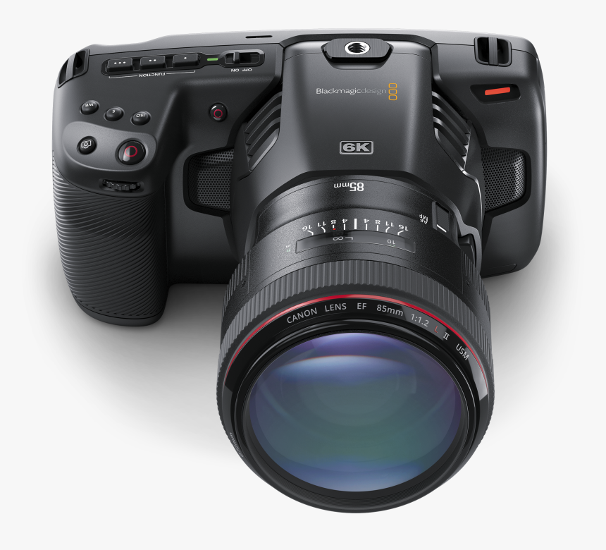 Blackmagic Pocket Cinema Camera 6k Top Angle - Blackmagic Pocket Camera 6k, HD Png Download