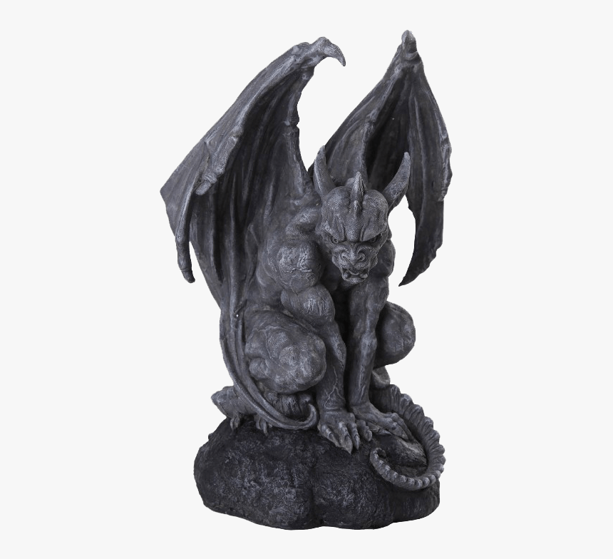Watchful Gargoyle Statue - Medieval Gargoyle Statue, HD Png Download