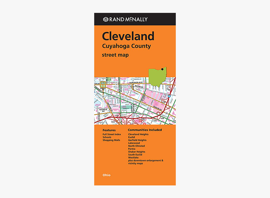 Rand Mcnally Cleveland And Cuyahoga County Street Map - Flyer, HD Png Download