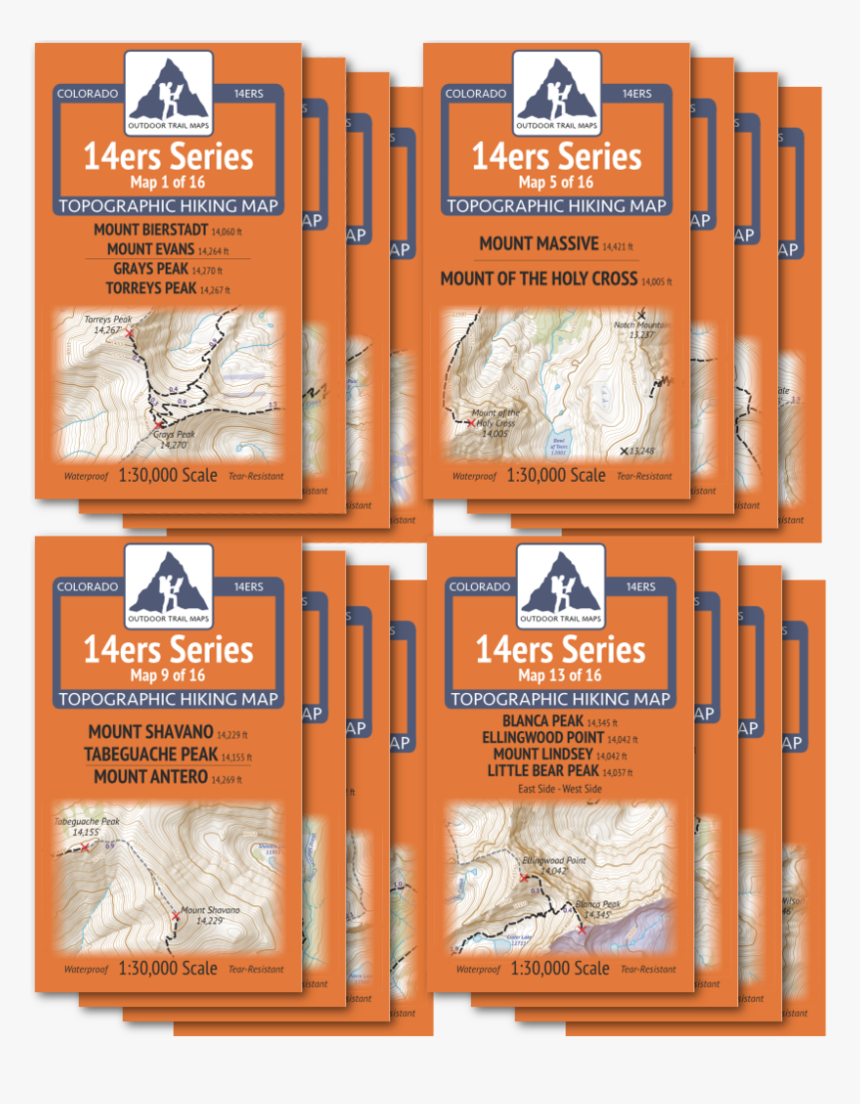 14ers Series Complete Map Pack - Brochure, HD Png Download