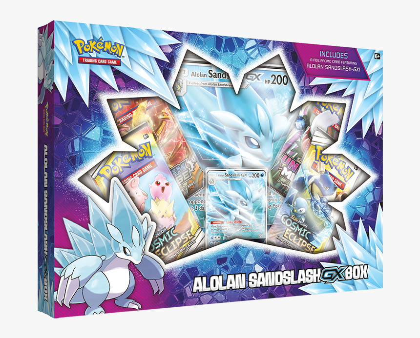 Pokemon Aloan Sandslash-gx Box - Alolan Sandslash Gx Box, HD Png Download