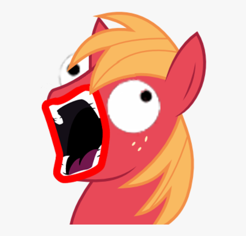 Big Mcintosh Pony Red Pink Nose Mammal Vertebrate Cartoon - Big Mac Gif Mlp, HD Png Download