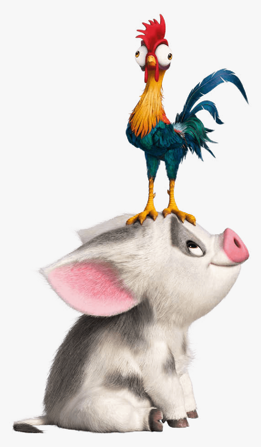 Hei Hei And Pua, HD Png Download