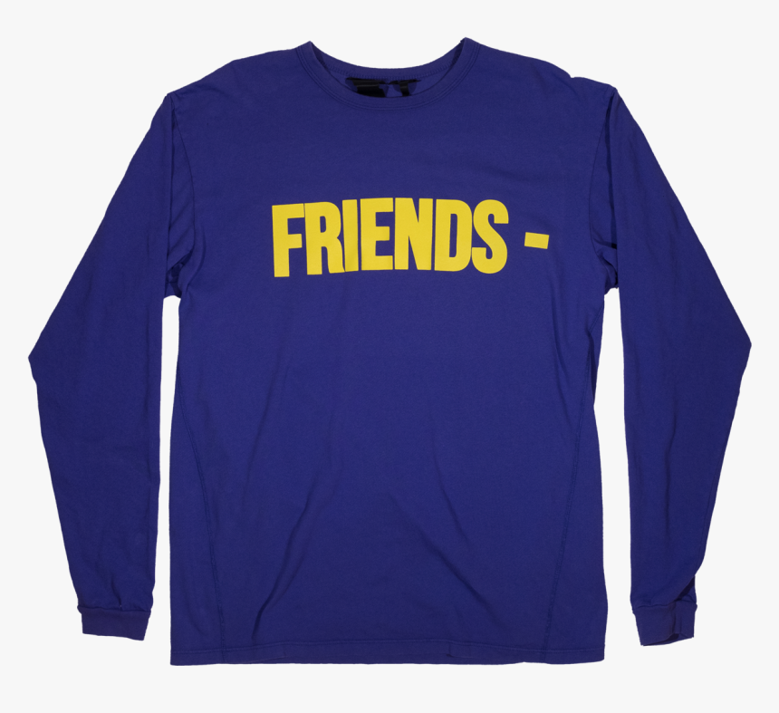 Friends Yellowpurple Longsleeve Front V - Long-sleeved T-shirt, HD Png Download