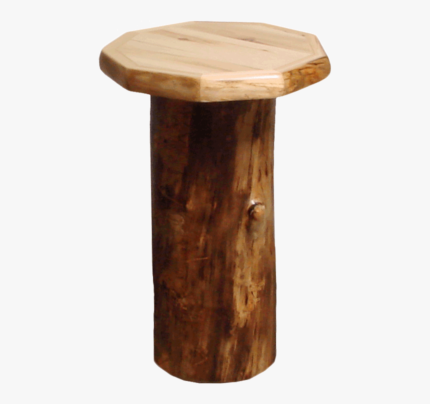 Aspen Log Stump End Table - End Table, HD Png Download