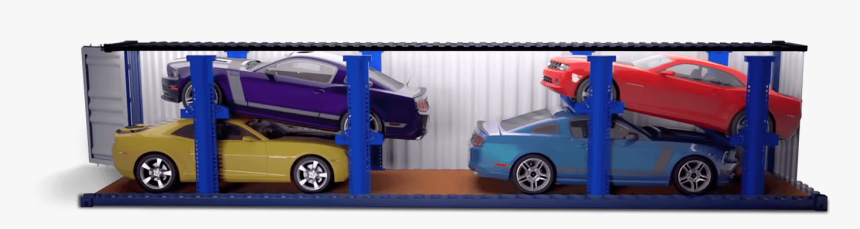R-rak Car Shipping Side - 4 Cars In One Container, HD Png Download