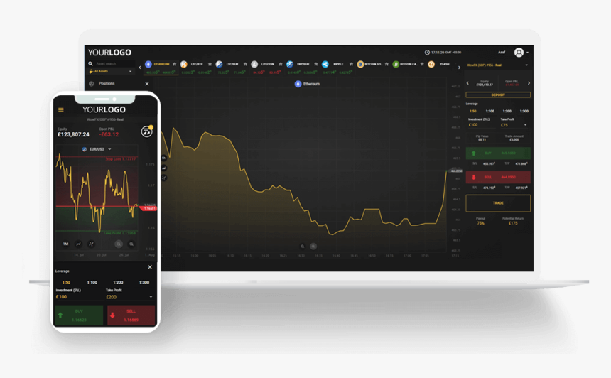 Cryptocurrency Trading - White Label Trading Platform, HD Png Download