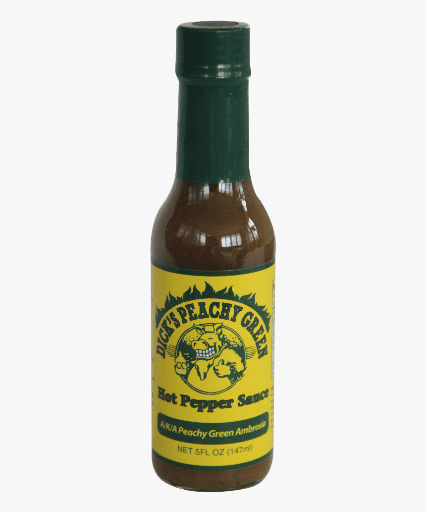 Dirty Dick’s Peachy Green Hot Pepper Sauce 147ml - Glass Bottle, HD Png Download