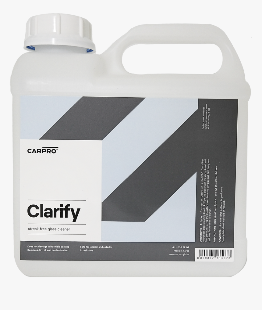 Carpro Clarify Glass Cleaner 1 Gallon, HD Png Download