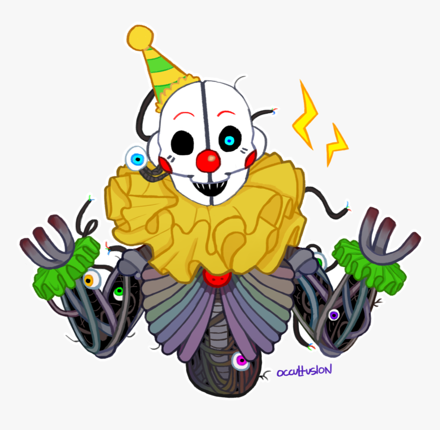 Let Ennard Dress Like A Clown 
ps You Can Buy This - Cartoon, HD Png Download