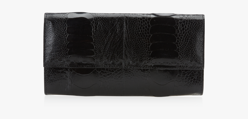 Woman S Wallet Ostrich Shin Black - Wallet, HD Png Download