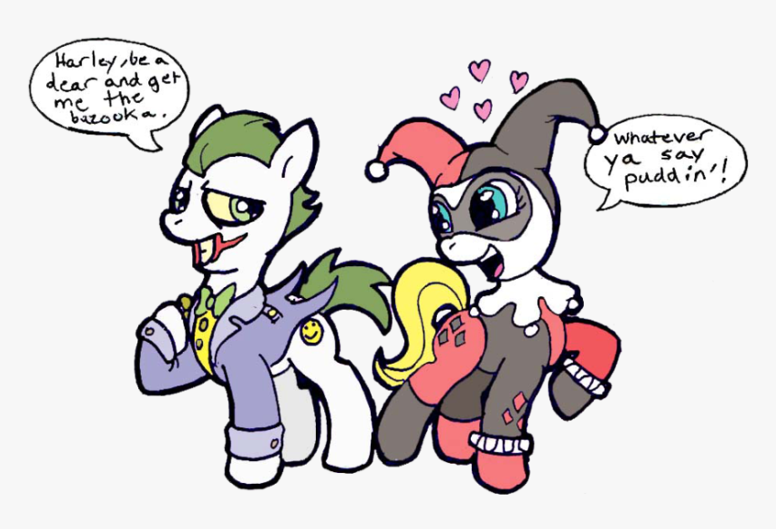 Margot Robbie Tried On A Harley Quinn Jester Outfit - Mlp Joker And Harley Quinn, HD Png Download
