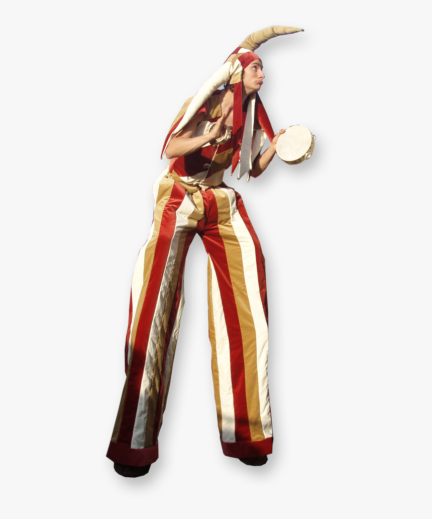 Jester Stilt Walkers, Joker Or Fool Stilt Walkers - Costume Hat, HD Png Download