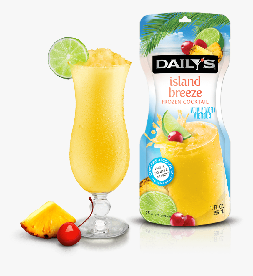 Daily S Island Breeze Frozen Pouch 10oz 
 Title Daily - Batida, HD Png Download