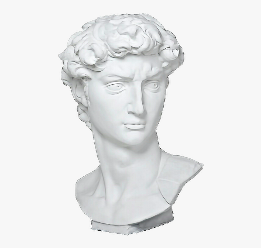 Vaporwave Statue Head Png, Transparent Png