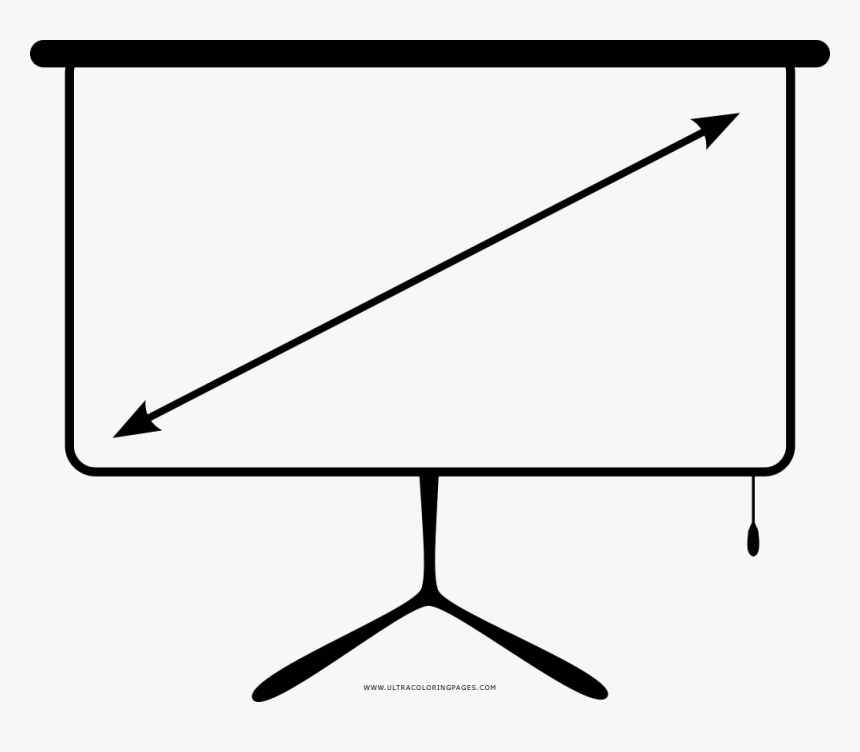 Projection Screen Coloring Page, HD Png Download