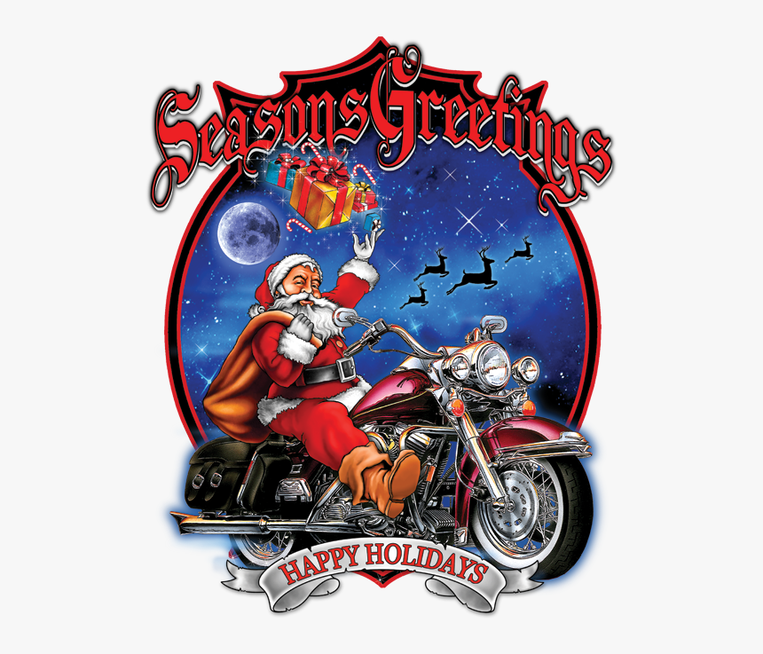 Happy Holidays Motorcycle , Png Download - Happy Holidays Bikers, Transparent Png