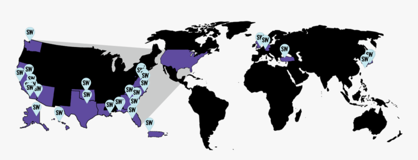 Picture - World Map, HD Png Download