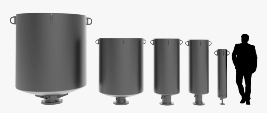 Blowdown Vent Silencer Size Comparison Compressed - Mobile Phone, HD Png Download