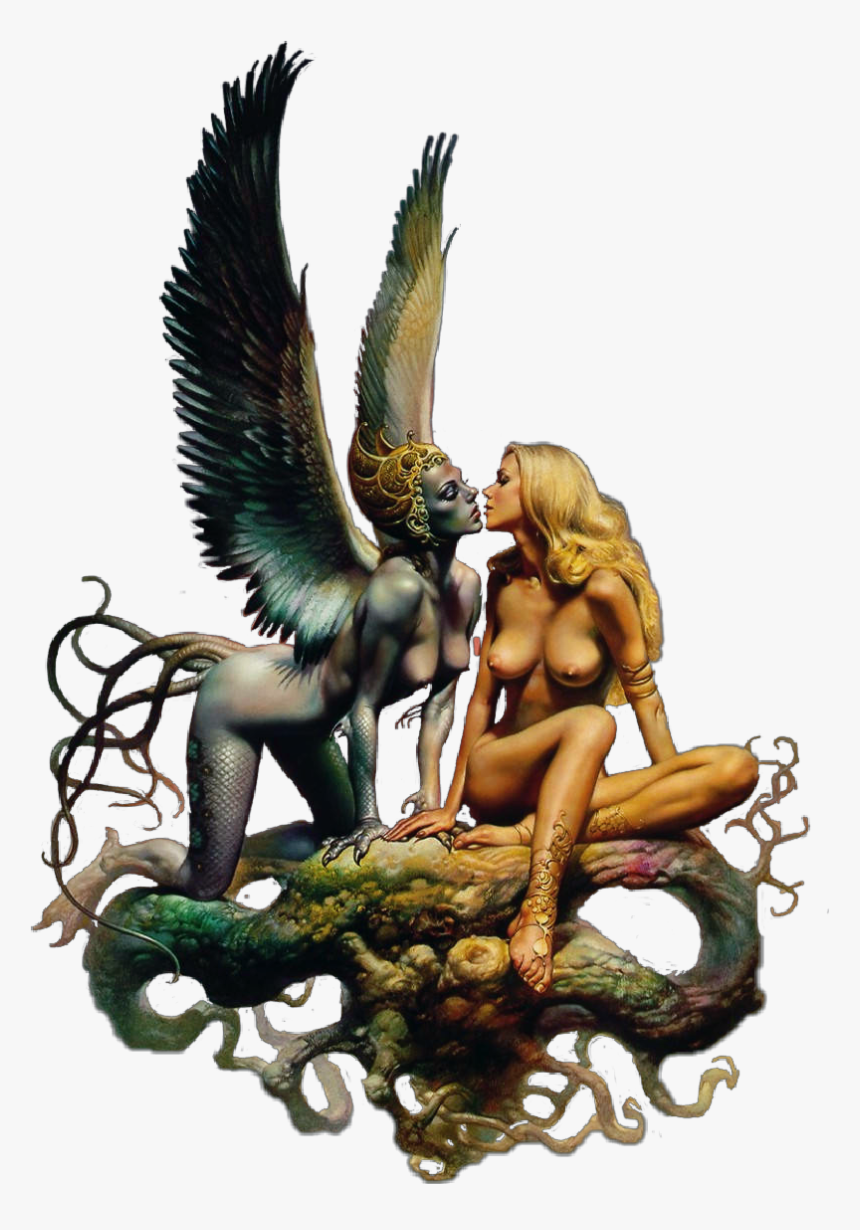 #women #succubus #demon #warrior #lovers #blonde #naked - Mythology, HD Png Download