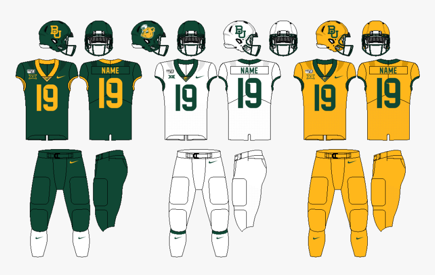 Big12 Uniform Baylor2019 - Hornet Frog Football Uniform, HD Png Download