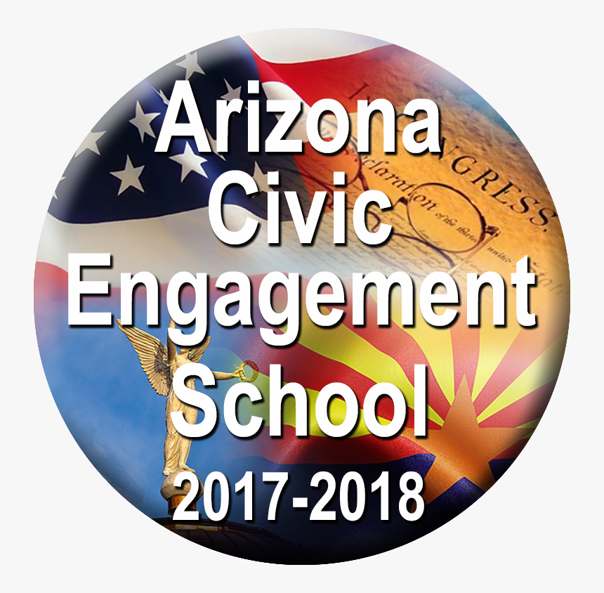 Az Civic Engagement Button 17-18 - American Flag, HD Png Download
