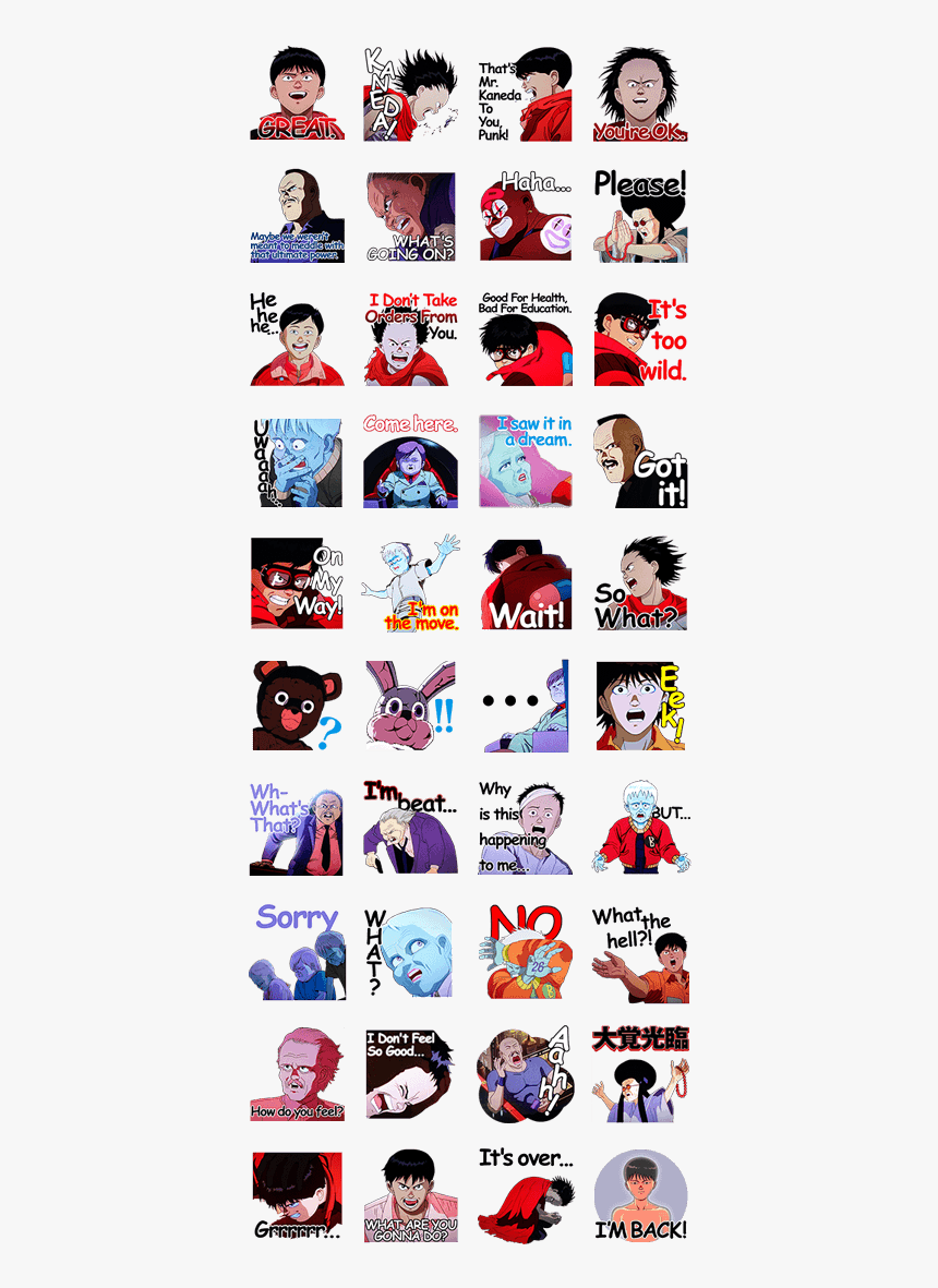 Akira - Akira Line Stickers, HD Png Download