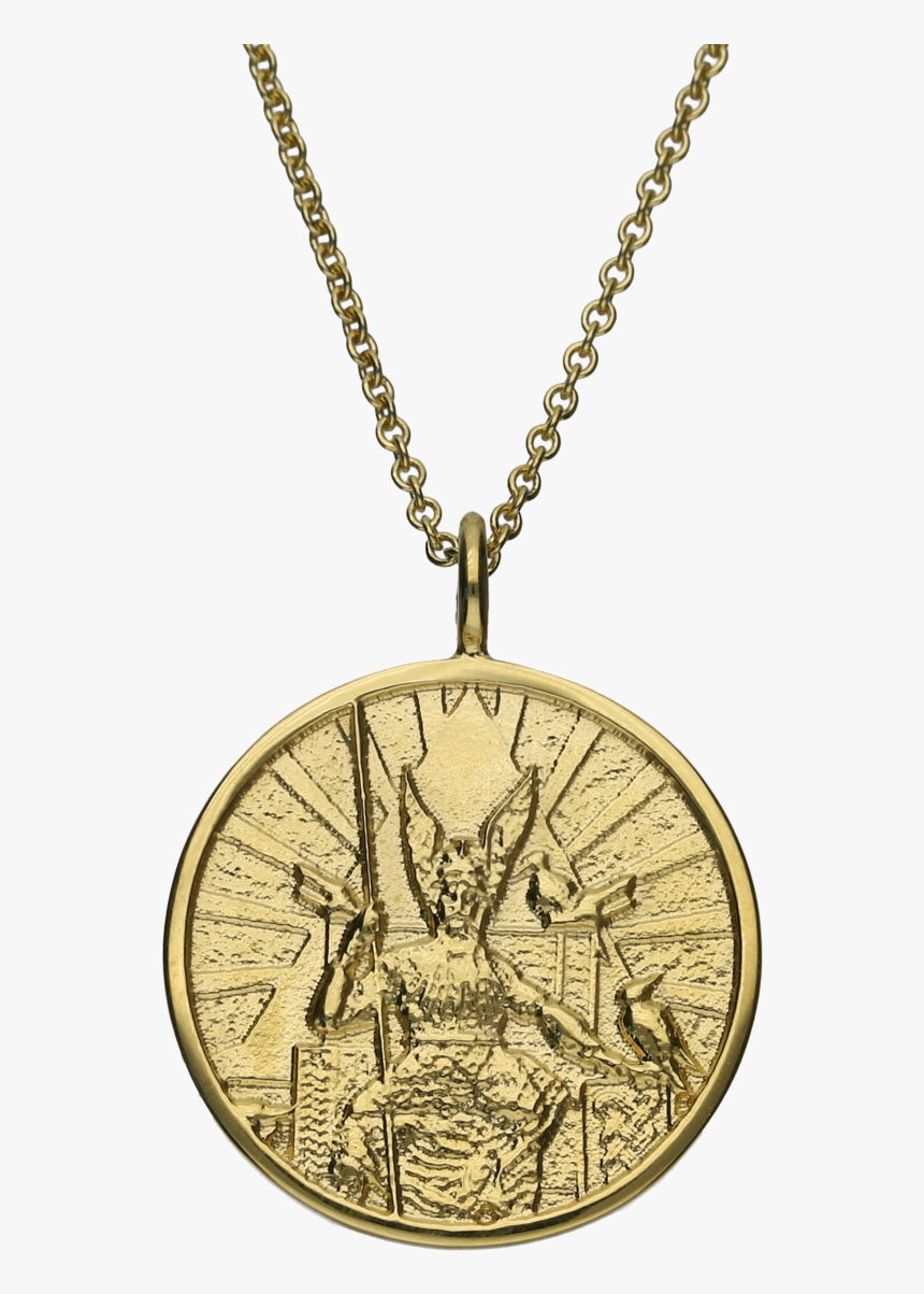 Gold Odin Pendant, HD Png Download
