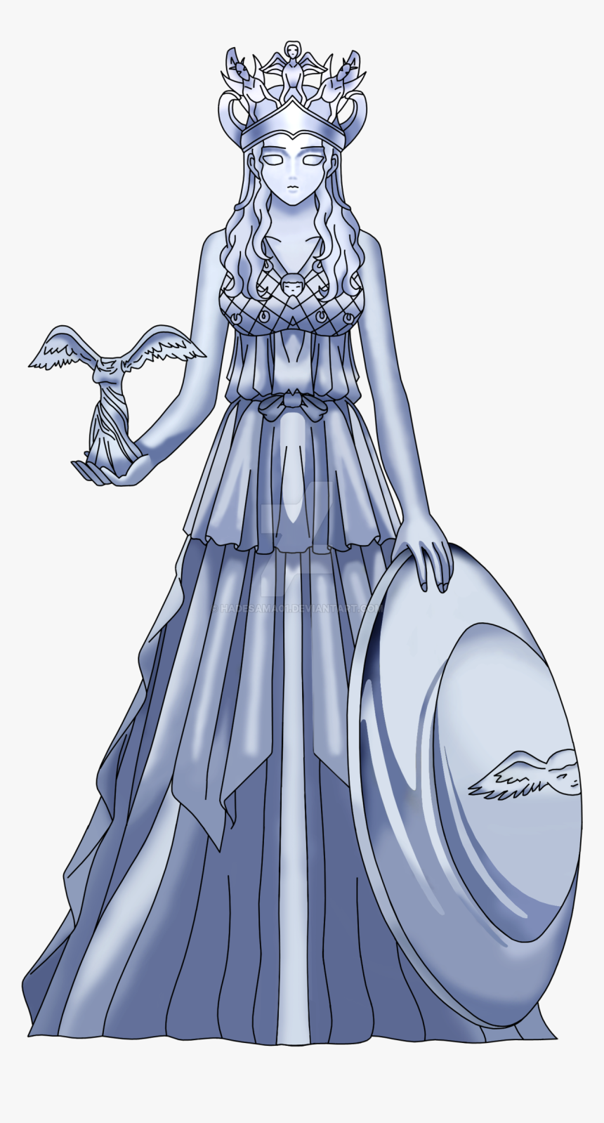 Curtido Curtir Compartilhar - Athena Statue Saint Seiya, HD Png Download