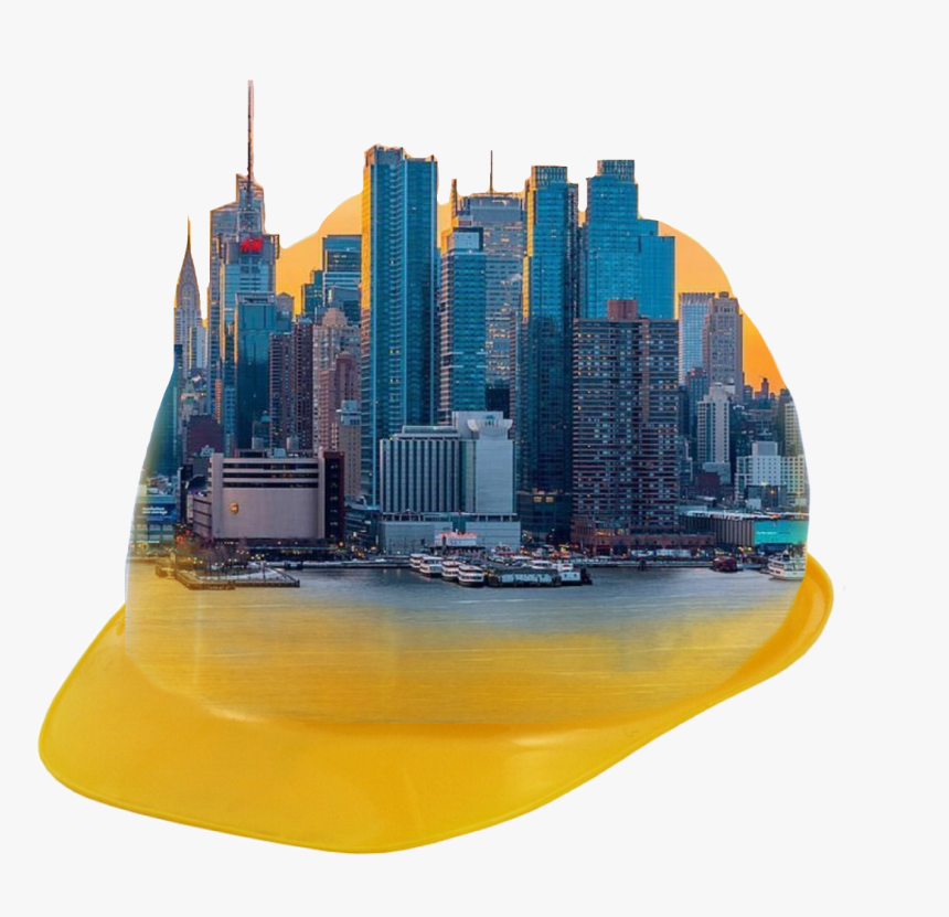 Builderhelmet Helnet Newyork Skyline Buildings Ftestick - Skyline, HD Png Download