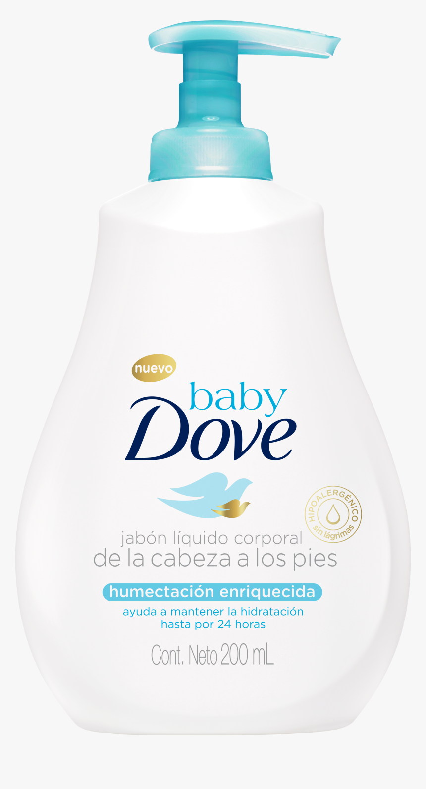 Baby Dove Jabón Liquido De La Cabeza A Los Pies Hidratación - Baby Dove Night Time, HD Png Download