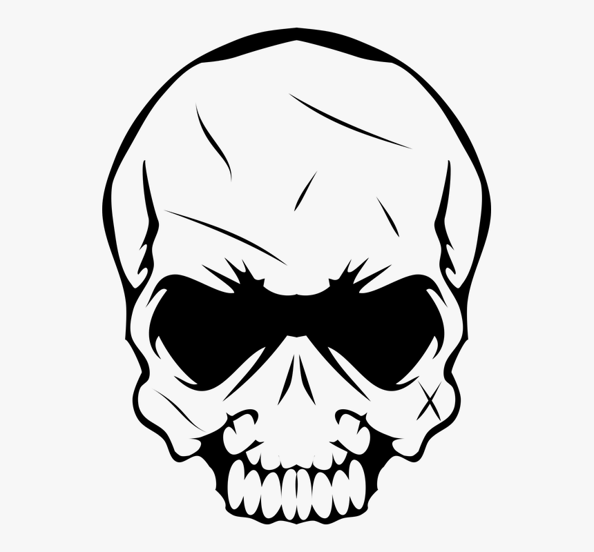 Transparent Skull And Bones Clipart - Death Png, Png Download