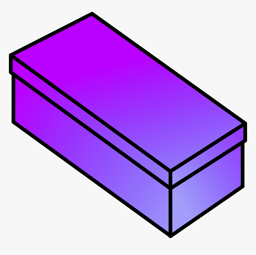 Angle,area,purple - Clipart Of Shoe Box, HD Png Download