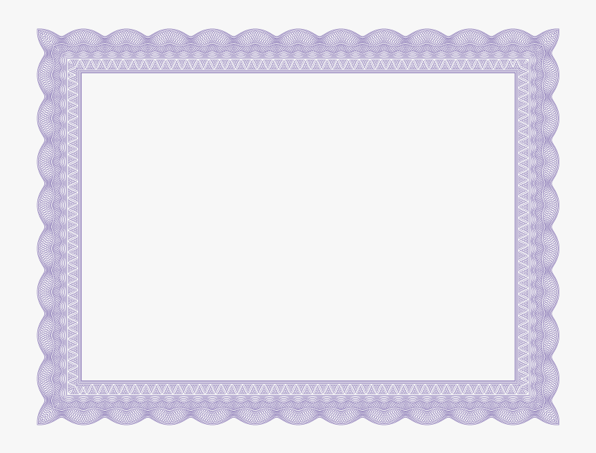 Blue Certificate Border Png, Transparent Png