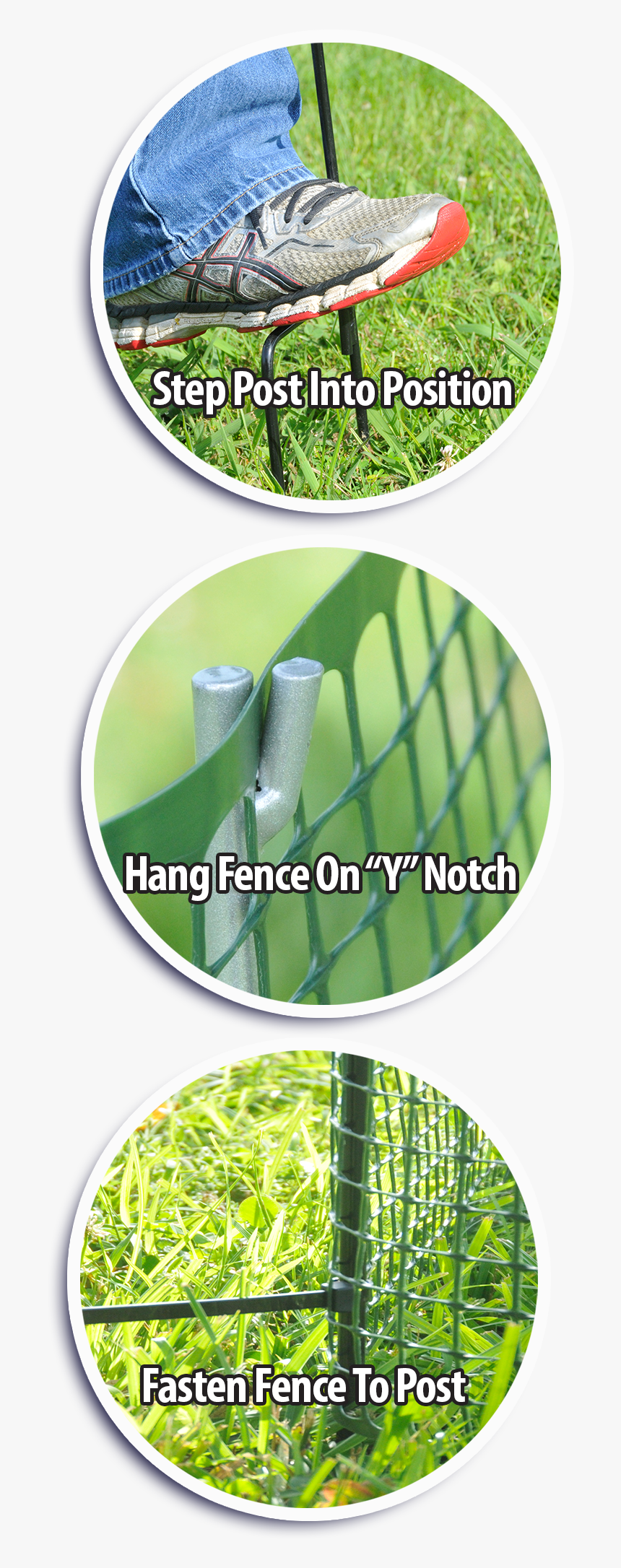 One Step Fencing Features - Temporary Vegetable Garden Fence, HD Png Download