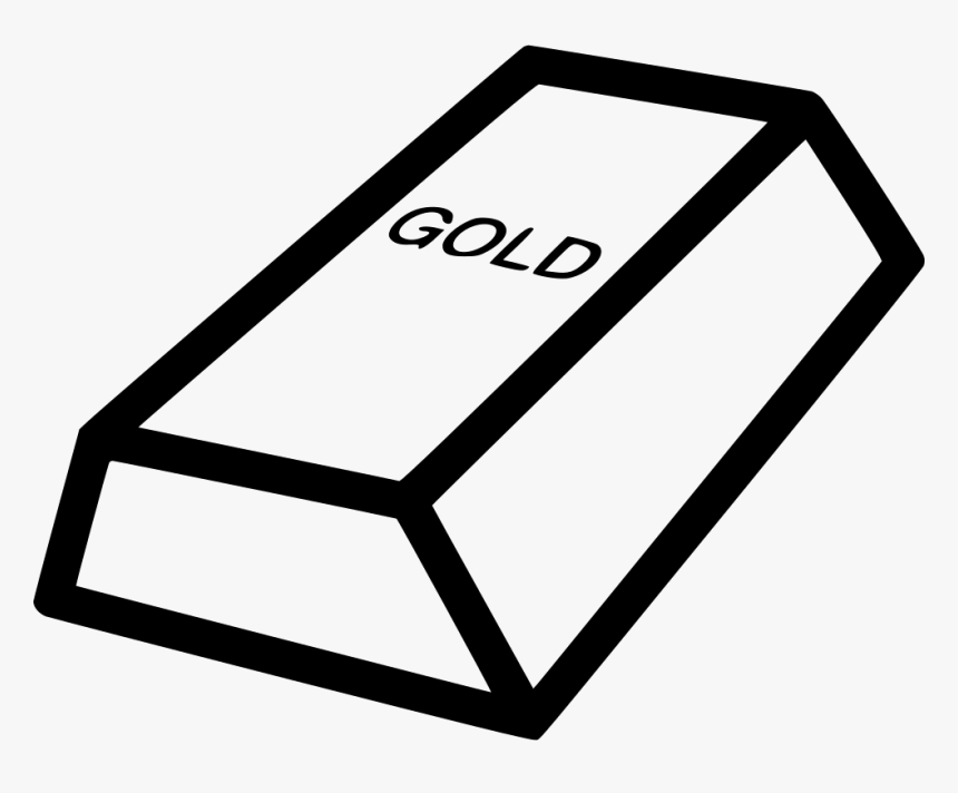 Ingot Goldbrick Brick Gold Bar - Gold Brick Clip Art, HD Png Download